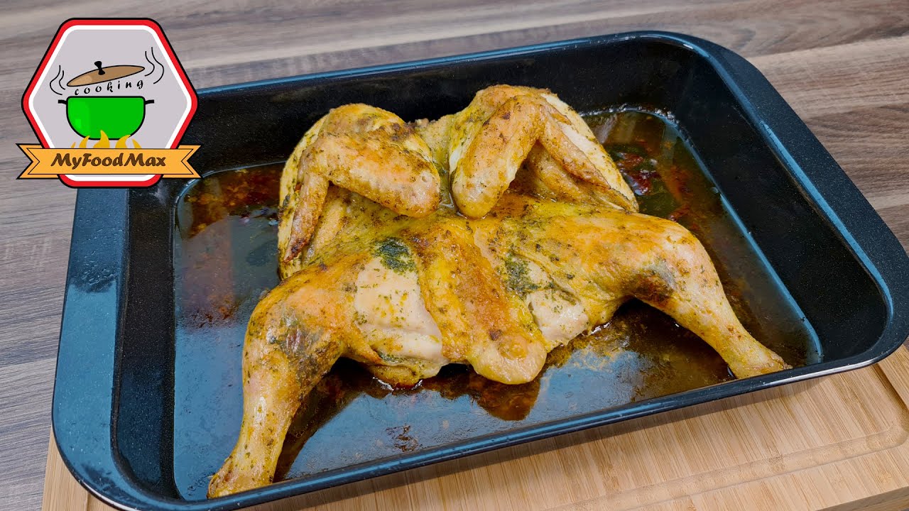 Knuspriges Hähnchen im Backofen zubereiten. Butter Chicken Broiler / Brathähnchen