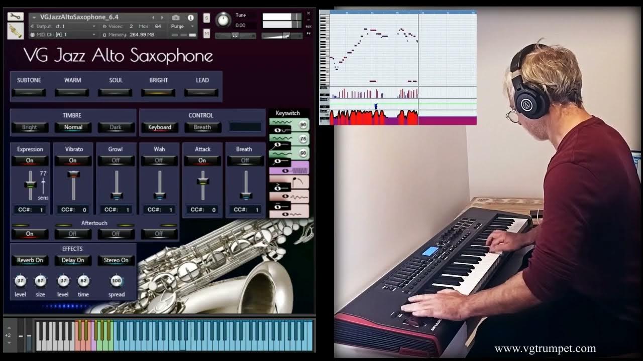VG Jazz Alto Saxophone sample library for Native Instruments Kontakt