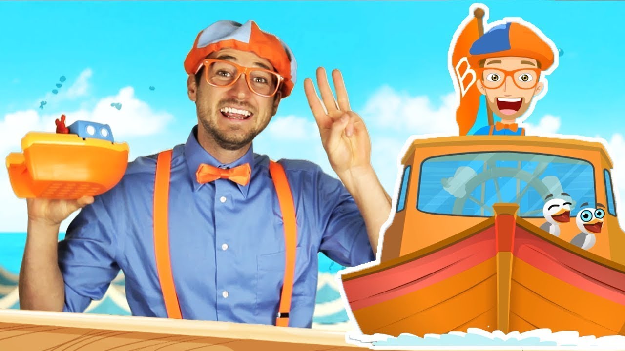 Blippi Boat Song Learn To Count for Children + More Blippi Songs