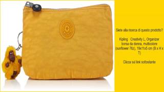 Kipling   Creativity L, Organizer borsa da donna, multicolore (sunflower 76z), 19x11x5 cm (
