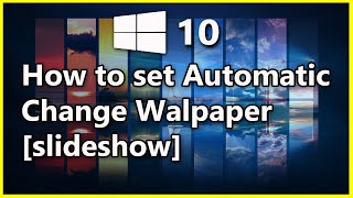 Windows 10  How To Create Desktop Wallpaper Slideshow |Tech Round|
