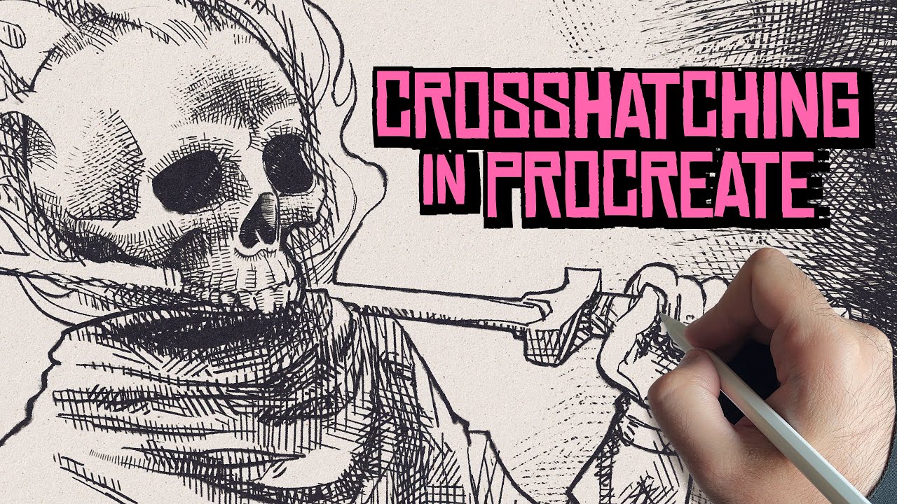 How to Create a Cross Hatch Portrait - Micron Pens & India Ink - YouTube