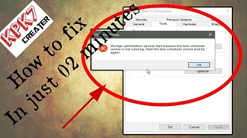 How to Fix defragment error in window 7/8/10