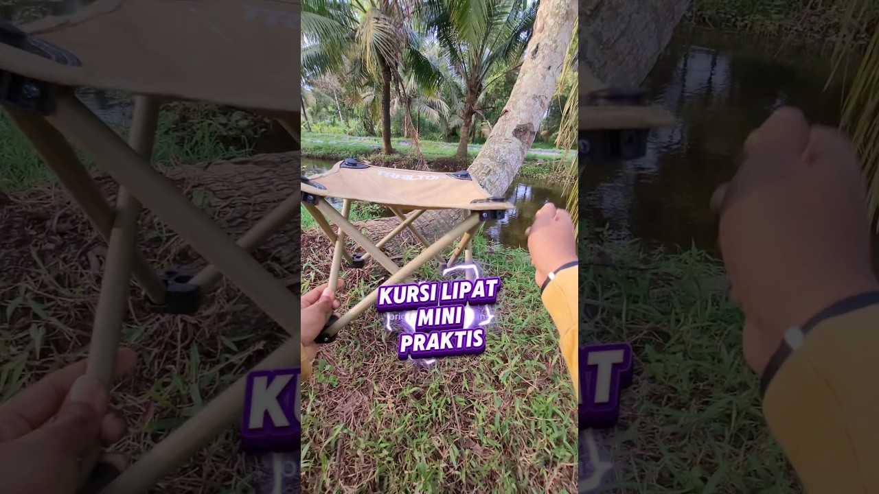 kursi lipat ukuran compact praktis 