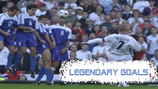 David Beckham's Legendary free kick against Greece in 2001
