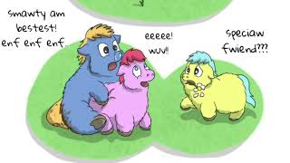Carpdime Daycare collection (dub by gayroommate) fluffy pony hugbox moronbox