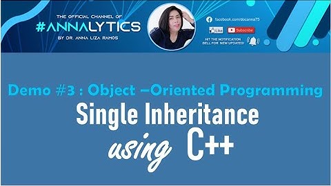 Demo#3- Single Inheritance Object-Oriented Programming
