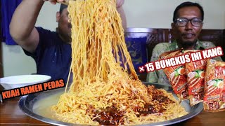 MUKBANG 15 BUNGKUS MIE BONCABE LEVEL 30