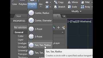 AutoCAD 2019 Create Tan Tan Radius Circle