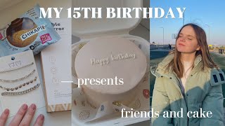 MY 15TH BIRTHDAY | Влог, подарки, бенто торт
