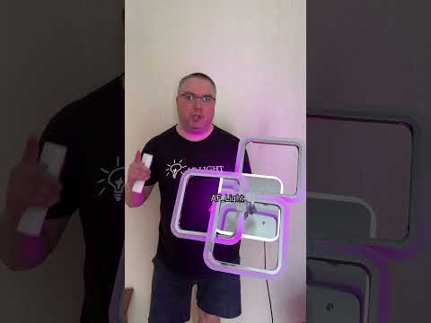 Люстра світлодіодна Квадрати 3 Хром 96 Вт до 17 м2 1175/3 HR Vatan Light, видео 1