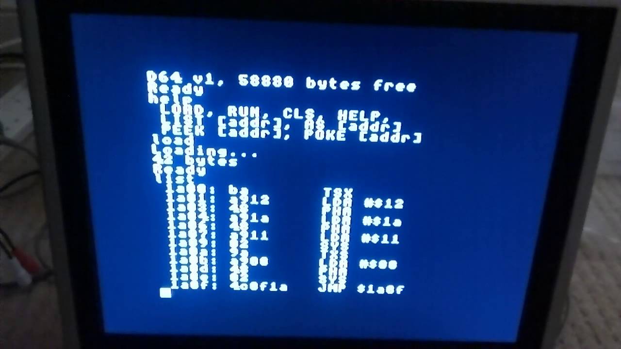 Testing the 6502 disassembler - YouTube