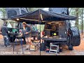 Rainy Sierra Camp On Upper Buttermilk Trail Tacoma Overland Adventure 