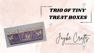 Trio of Tiny Treat Boxes