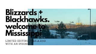 Blackhawk Helicopter Exercises In Blizzard Hit Oxford, MS (Dozen aircraft + 11” of snow!) by Barton Outfitters 65 views 3 months ago 2 minutes, 40 seconds