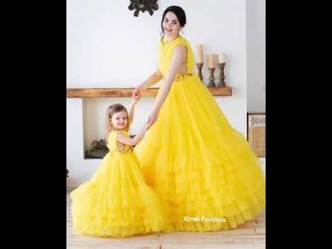 Mother and Daughter Duo/Combination Frocks #babymomfrocks #gowns #motheranddaughterduo KF