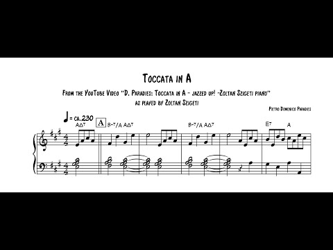 Toccata In A By Zoltan Szigeti Jazz Piano Transcription Toccata In A By Zoltan Szigeti Jazz Piano Transcription