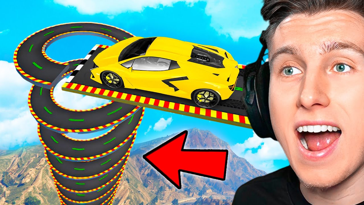 7 YOUTUBER auf XXL MEGA RAMPE in GTA 5! (eskaliert!)