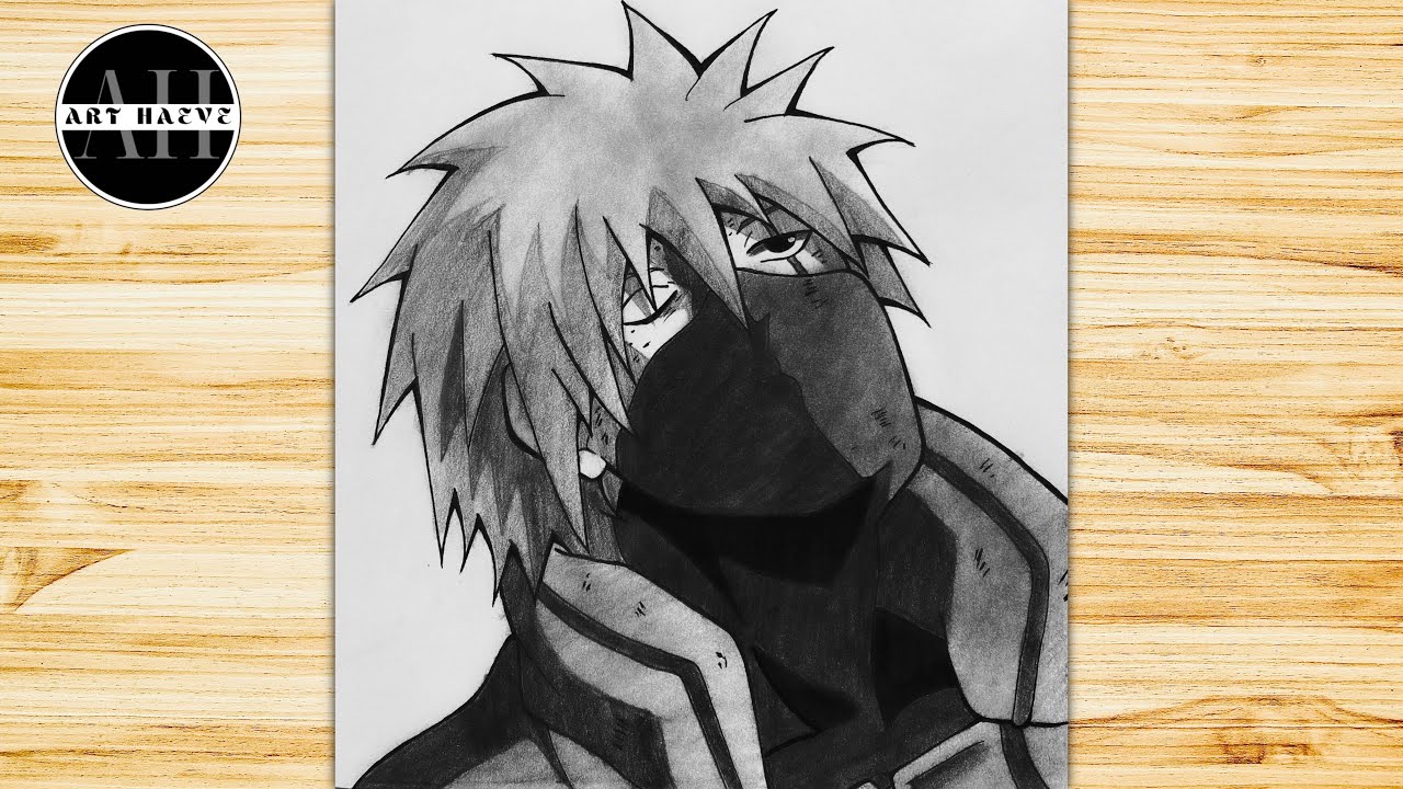 How to Draw Kakashi Hatake from Naruto - DrawingNow