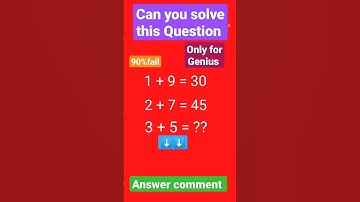 Math IQ Test ll #mathpuzzle #mathriddles #iqtest #braintest #shorts #youtubeshorts #shortvideo