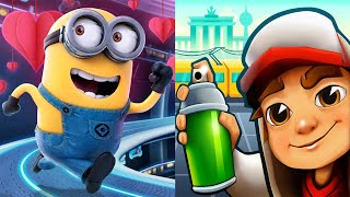 Subway Surfers Berlin VS MINION RUSH || Despicable Me iPad Gameplay 2021 screenshot 5