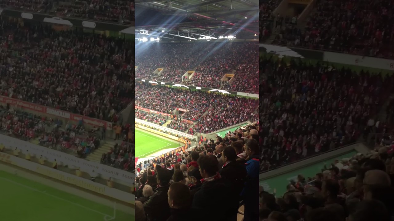 1 Fc Koln Eintracht Frankfurt Das Ganze Stadion Singt Europapokal Youtube