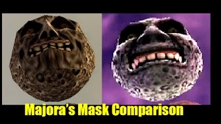 Famous Zelda Majora's Mask 3DS VS N64 MULTI-SCENES Comparison (OLD VS NEW) Graphic Comparison Net Worth
