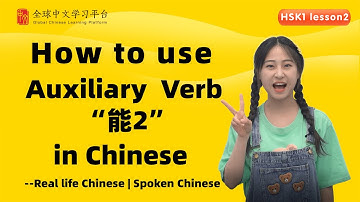 Learn Chinese in three minutes|How to use Auxiliary  Verb “能2”in Chinese|HSK1 lesson2
