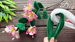 How To Make Easy Flower From Chenille Stems Pipe Cleaner Flowers