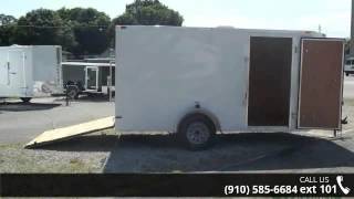 NEW!! 6x12 Motorcycle Hauler w/Vnose,Ramp Door GREAT TRA...