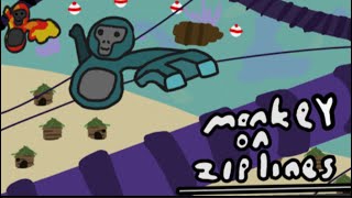 Here’s my new mini game in gorilla tag “Monkey On Zip Lines” made by Max3000 screenshot 3