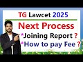 Next Process//TG Lawcet 2025