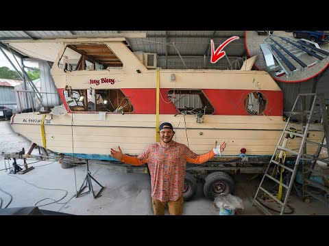 I Had A CUSTOM TRAILER Built For My HOUSEBOAT!! (itty bitty update)