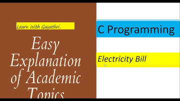 C Program on Electricity Bill