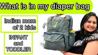 What’s in my diaper bag indian mom edition | nri mom of 2 kids
