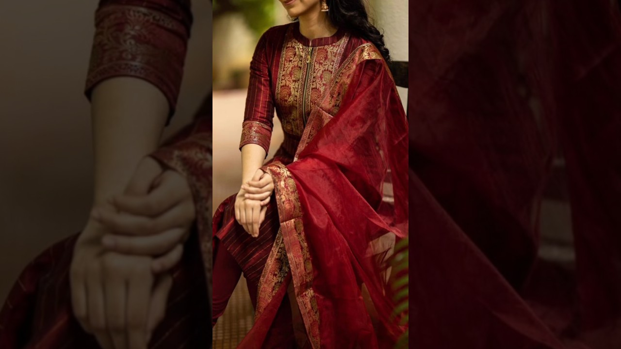 Royal Maroon Ethnic Wear ❤️ | Elegant Kurta Set Collection #ethnicwear #kurti #dress #newcollection