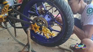 Review Pemasangan Velg GTR 150 di Vixion Modif R15 v3