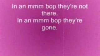 Video thumbnail of "hanson Mmmbop lyrics"