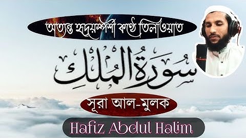 Surah al-mulk full |  Hafiz Abdul Halim  | سورة الملك💗💗💞 |