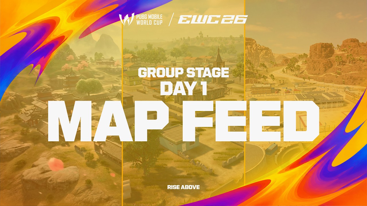 [MAP] PMWC at EWC 26 Group Stage D1 | GROUP A | PUBG MOBILE WORLD CUP at 2026 ESPORTS WORLD CUP