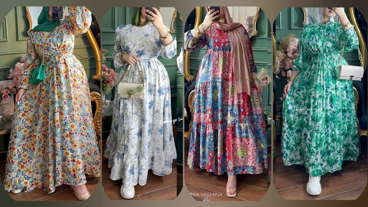 بالعنوان🌟اجمل فساتين محجبات2024/2025🦋عروض وخصومات على ملابس البنات محجبات وغير محجبات 😍hijab style