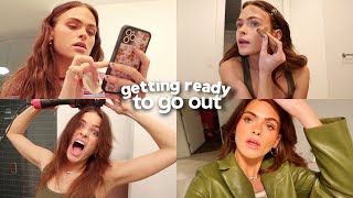 let’s get ready to go out😎 (skincare, hair, makeup & outfit!)