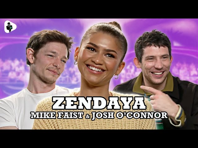 WORST PARTY EVER! 😂 Zendaya, Josh O'Connor u0026 Mike Faist SING During CHAOTIC Challengers Interview class=