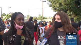 Loved ones of 12 year old girl shot and killed hold vigil, ask for shootings to end