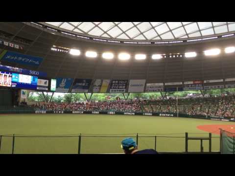 2017.6.6 西武 vs 巨人 試合前巨人選手応援歌 陽岱鋼初出場