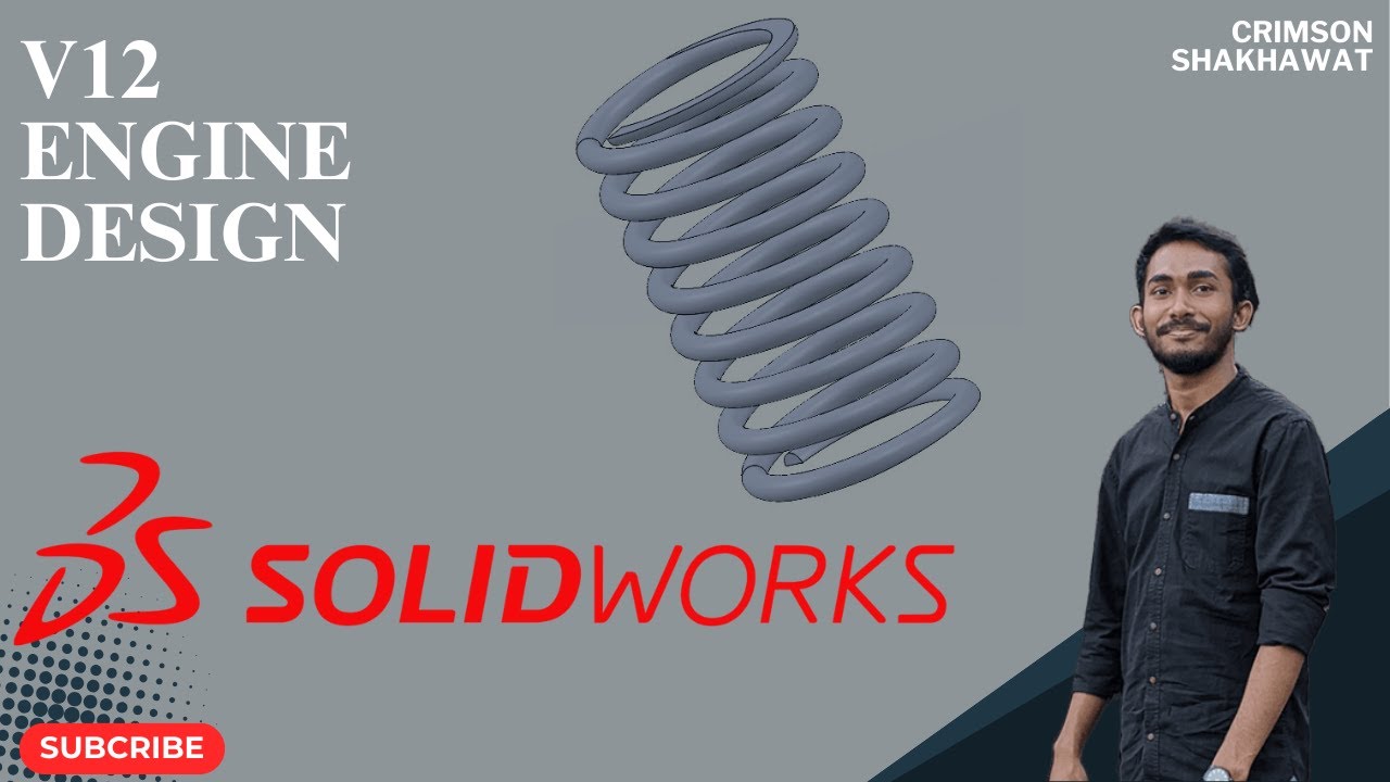 30. Valve Spring Design Solidworks || Step by Step Tutorial by ...