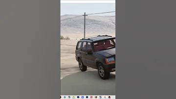 Jeep Grand Cherokee Car Accident On The Highway Test Car Beamngdrive Shorts 