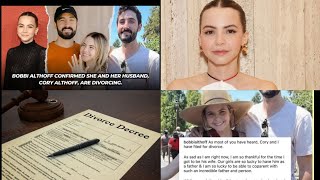 Bobbi Althoff Breaks Silence After Husband Cory Files for Divorce: ‘I Will Always Love Him’😱😱#viral