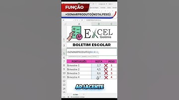 Aprenda Média Ponderada no Excel