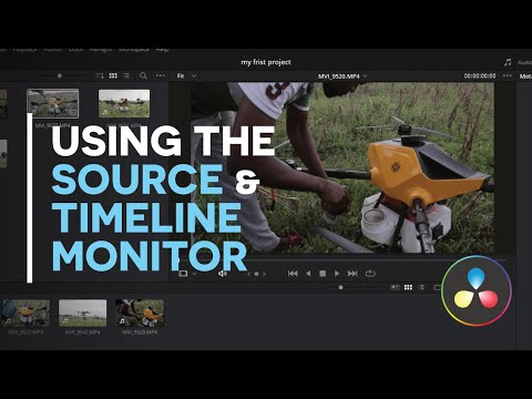 06 - Using the source and timeline monitor in Davinci Resolve